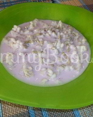 Перловая каша с семечками и йогуртом