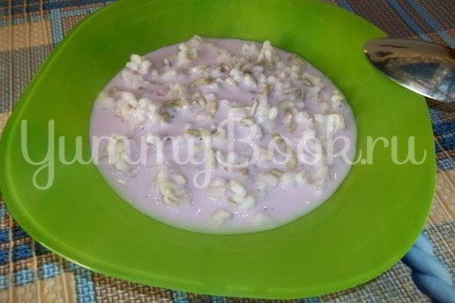 Рецепт перловой каши с семечками и йогуртом