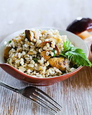 Перловка с грибами в мультиварке