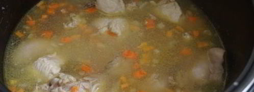 перловка с курицей в мультиварке. Шаг 7