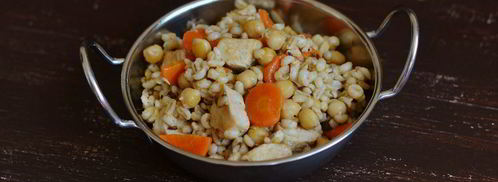 перловка с нутом и куриной грудкой. Шаг 11