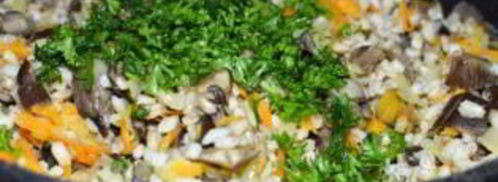 перловка с вешенками. Шаг 4