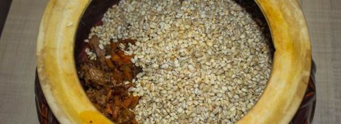 перловка в духовке в горшочке с мясом говядины. Шаг 14