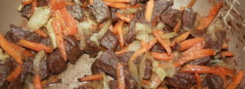 пшеничная каша с мясом в мультиварке. Шаг 5