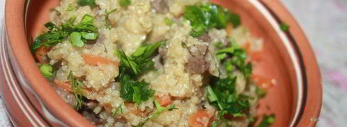 пшеничная каша с мясом в мультиварке. Шаг 7