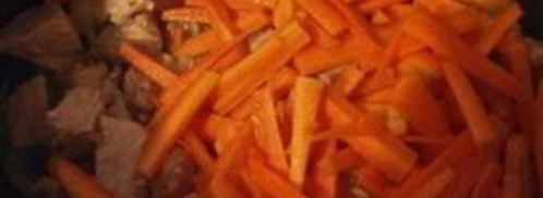 пшеничная каша с соевым мясом и овощами. Шаг 3