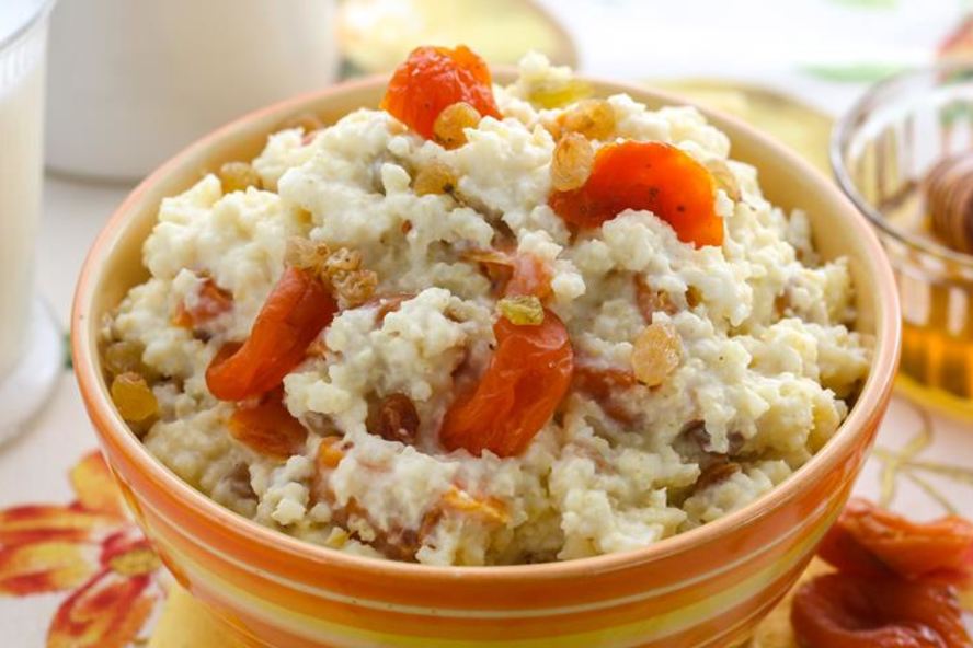 Рецепт каши пшенной с курагой