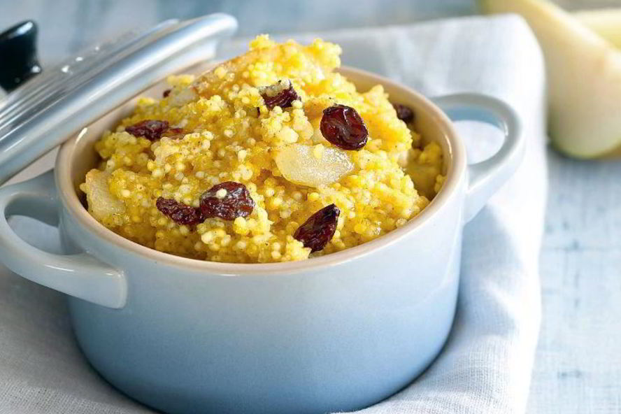 Рецепт пшенной каши с грушей и изюмом