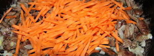 пшенная каша с куриными сердечками. Шаг 7