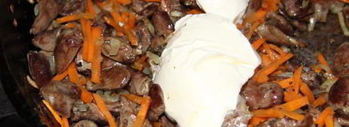 пшенная каша с куриными сердечками. Шаг 8