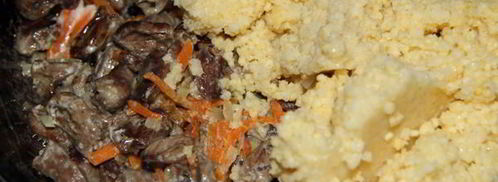 пшенная каша с куриными сердечками. Шаг 9