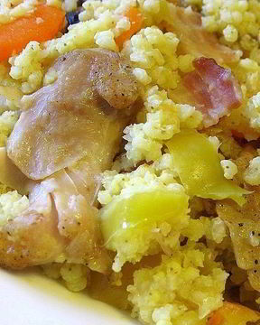 Пшенная каша с тушенкой в мультиварке