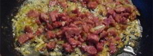 пшенная каша с тушенкой в мультиварке. Шаг 3