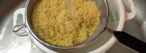 пшенная каша с тыквой, корицей и вишней. Шаг 3