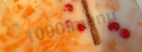 пшенная каша с тыквой, корицей и вишней. Шаг 6