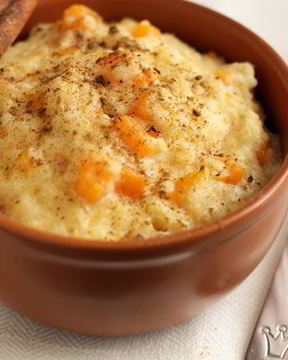 Пшенная каша с яблоками