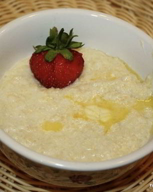 Пшенная каша в чугунке