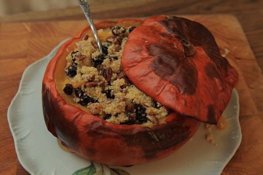 Рецепт пшенной каши в тыкве