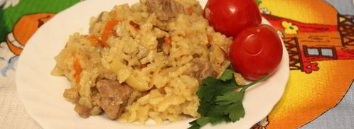 ароматная рисовая каша с мясом и капустой. Шаг 8