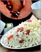 Молочная рисовая каша с тыквой