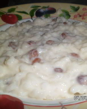 Рисовая каша молочная с изюмом