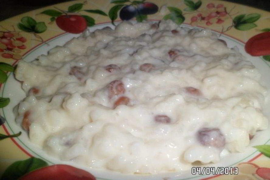 Рецепт рисовой каши молочной с изюмом