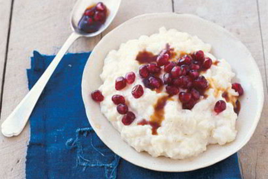 Рецепт рисовой каши с гранатовым сиропом