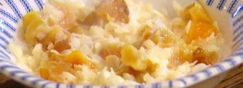 рисовая каша с корицей, медом и сухофруктами. Шаг 8