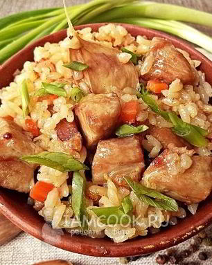 Рисовая каша с мясом