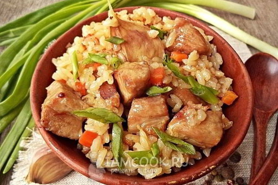 Рецепт рисовой каши с мясом