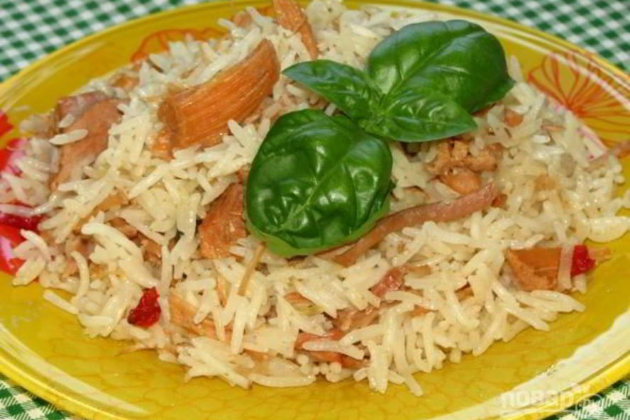 Рецепт рисовой каши с тушенкой