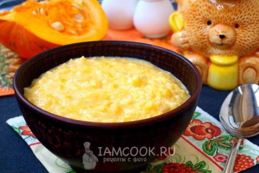 Рецепт рисовой каши с тыквой на молоке