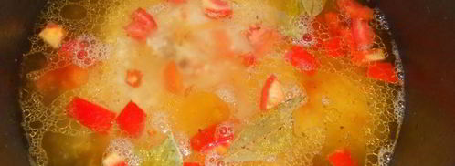 рисовая каша со свининой и овощами в мультиварке. Шаг 6