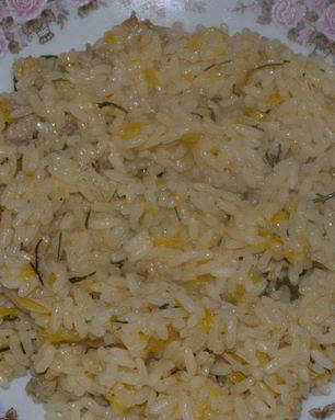 Рисовая каша со свининой