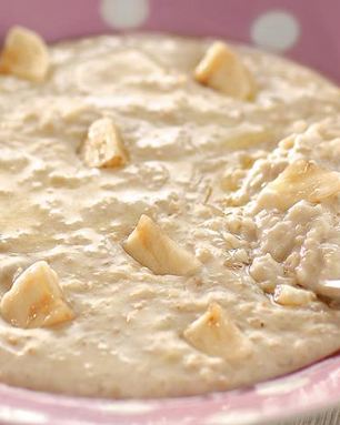 Самая простая овсяно-сливочная каша с бананами