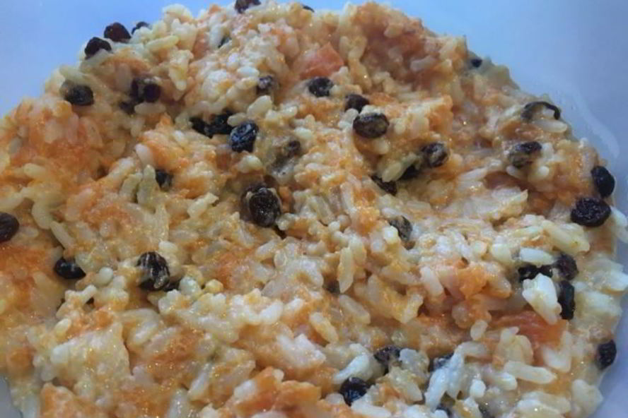 Рецепт тыквенной каши с рисом в мультиварке