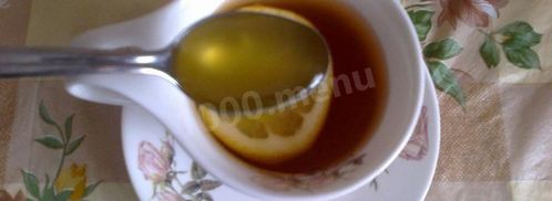 чай с лимоном и медом. Шаг 7