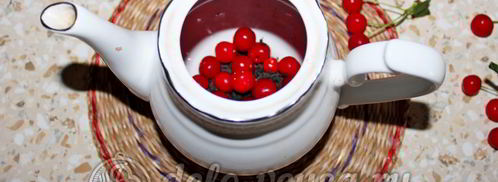 чай с вишней. Шаг 4