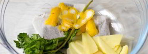 ледяной чай с имбирем, лимоном и мятой. Шаг 3