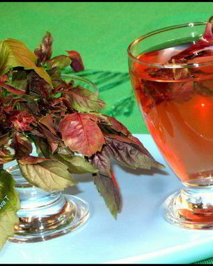 Очень полезный, вкусный холодный чай из базилика