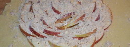 яблочная галета чайная роза. Шаг 13