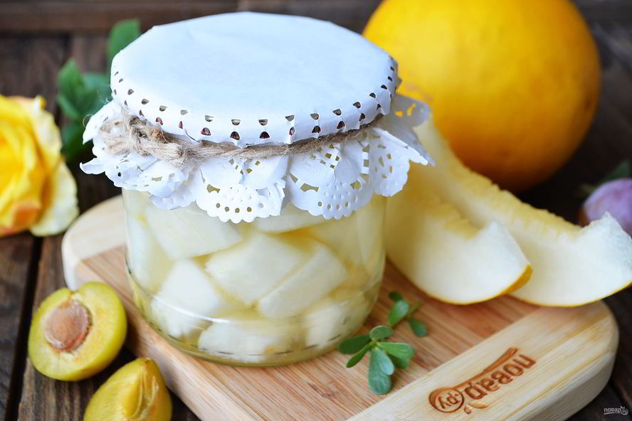 Рецепт дыни в сиропе без стерилизации