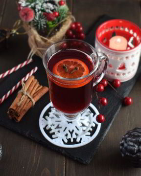 Безалкогольный клюквенный глинтвейн
