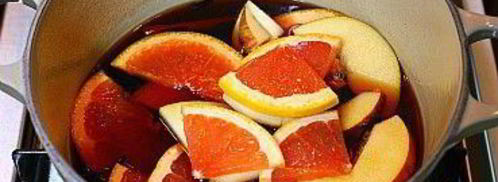 глинтвейн с грейпфрутом и яблоком. Шаг 6