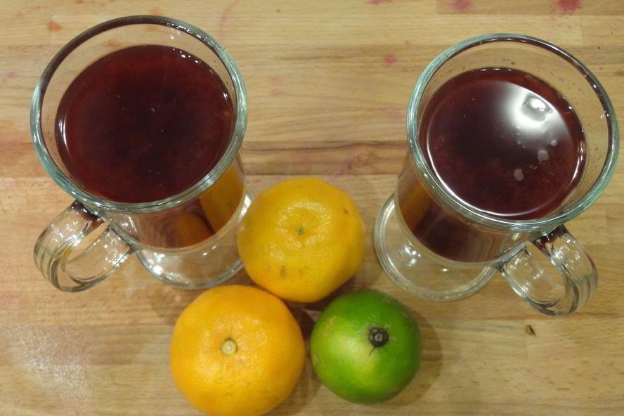 Рецепт глинтвейна с мандаринами и имбирем