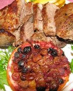 Свинина Глинтвейн с апельсинами