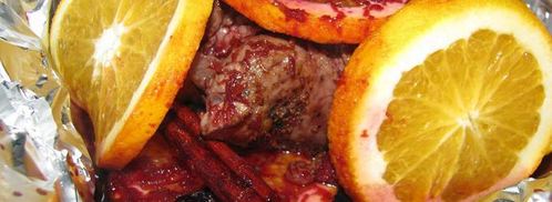 свинина глинтвейн с апельсинами. Шаг 6