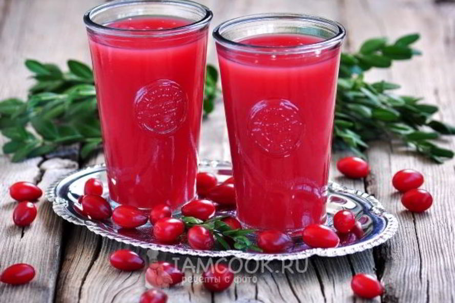 Рецепт киселя из кизила