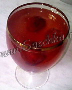 Кисель из замороженной клубники