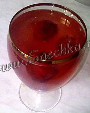 Кисель из замороженной клубники